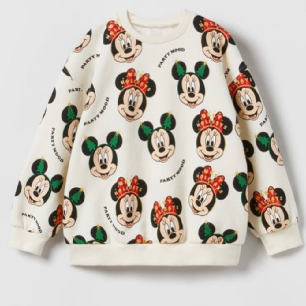 ZARA Minnie Mouse Christmas Sweater
